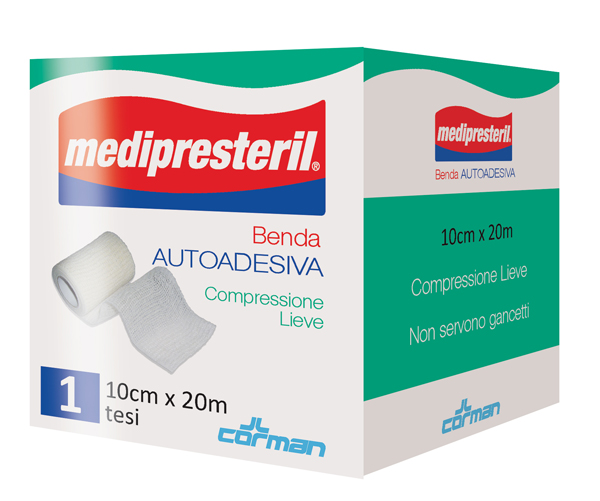 MEDIPRESTERIL BENDA AUTOADESIVA 10X2000 CM 1 PEZZO - goldeneffe.it