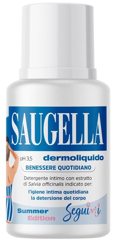 SAUGELLA DERMOLIQUIDO PH 3,5 BENESSERE QUOTIDIANO DETERGENTE INTIMO 100 ML - goldeneffe.it