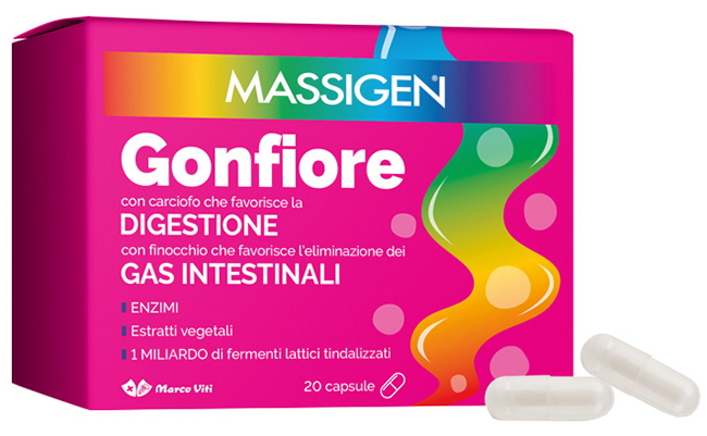 MASSIGEN GONFIORE 20 CAPSULE - goldeneffe.it