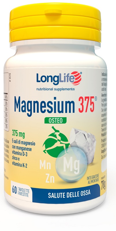 LONGLIFE MAGNESIUM 375 OSTEO 60 TAVOLETTE - goldeneffe.it