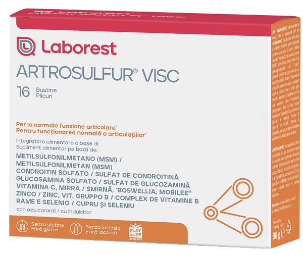 ARTROSULFUR VISC 16 BUSTINE DA 6 G - goldeneffe.it