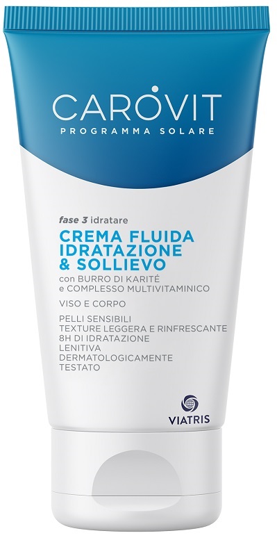 CAROVIT PROGRAMMA SOLARE CREMA FLUIDA IDRATAZIONE & SOLLIEVO 150 ML - goldeneffe.it