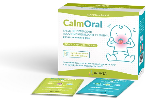 CALMORAL 10 SALVIETTE DETERGENTI + 10 SALVIETTE LENITIVE PROTETTIVE - goldeneffe.it