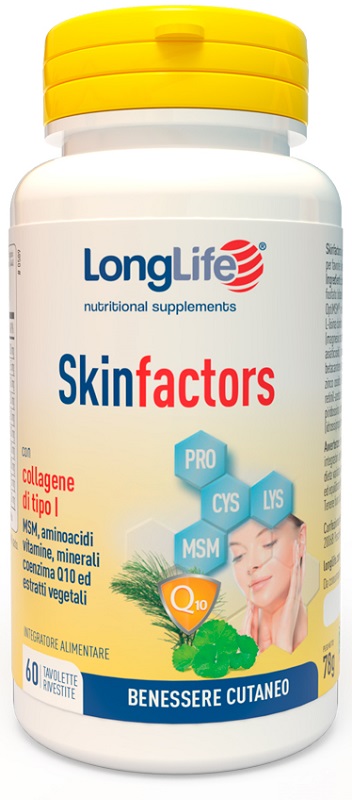 LONGLIFE SKIN FACTORS 60 TAVOLETTE RIVESTITE - goldeneffe.it