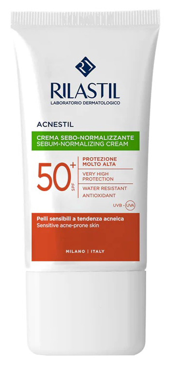 RILASTIL SUN SYSTEM ACNESTIL CREMA SPF50+ 40 ML - goldeneffe.it