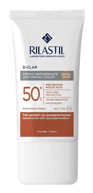 RILASTIL SUN SYSTEM D-CLAR MEDIUM SPF50+ 40 ML - goldeneffe.it