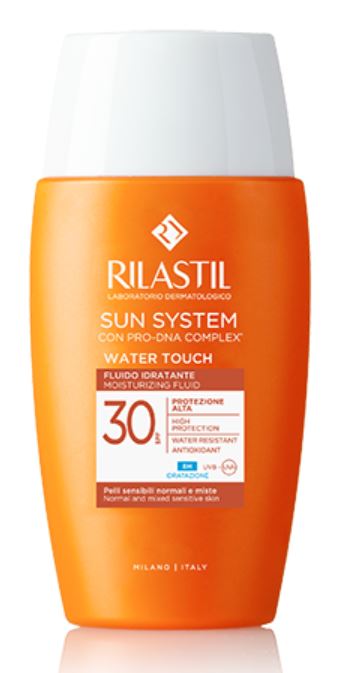 RILASTIL SUN SYSTEM WATER TOUCH FLUIDO SPF30 50 ML - goldeneffe.it