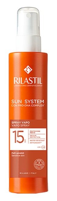 RILASTIL SUN SYSTEM SPRAY VAPO SPF15 200 ML - goldeneffe.it