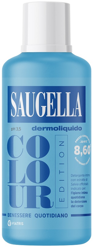 SAUGELLA DERMOLIQUIDO COLOUR EDITION DETERGENTE INTIMO 500 ML - goldeneffe.it