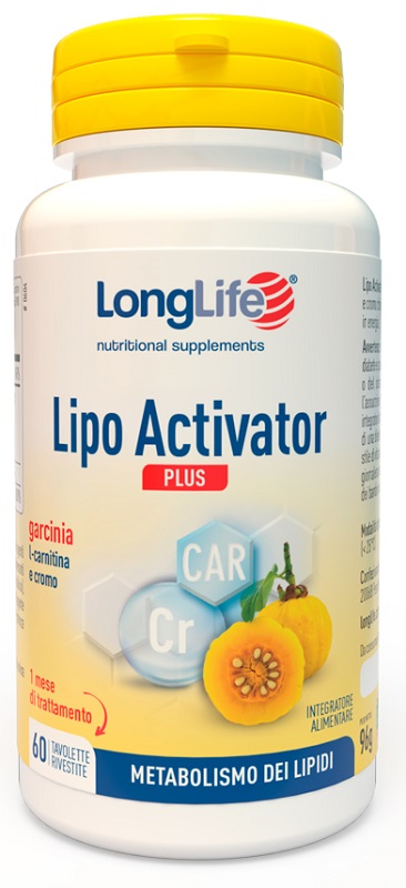 LONGLIFE LIPO ACTIVATOR PLUS 60 TAVOLETTE RIVESTITE DA 1,6 G - goldeneffe.it