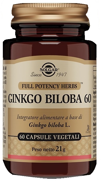 GINKGO BILOBA 60 60 CAPSULE VEGETALI - goldeneffe.it