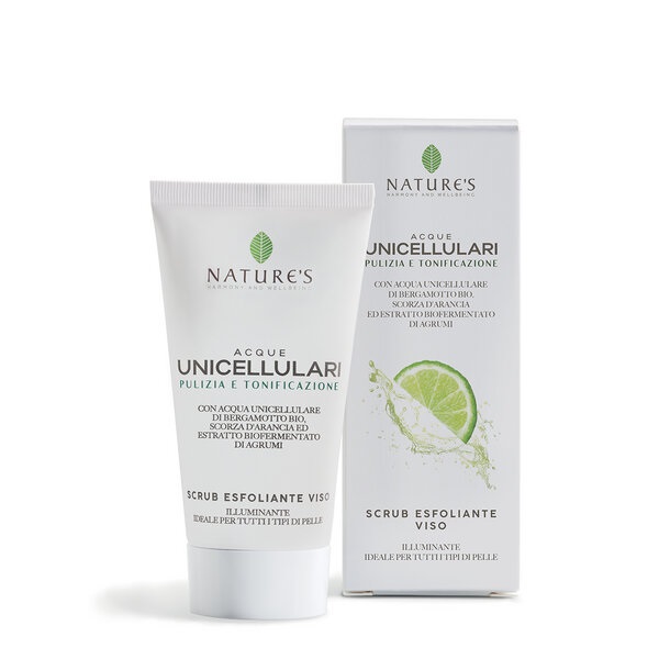 ACQUE UNICELLULARI SCRUB ESFOLIANTE VISO 50 ML NATURE'S - goldeneffe.it