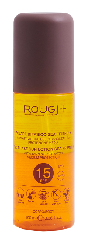 ROUGJ SUNTECH SPF15 BIFASICO INTENSIFICATORE ABBRONZATURA 100 ML - goldeneffe.it