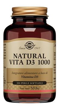 NATURAL VITA D3 1000 100 PERLE SOFTGEL - goldeneffe.it