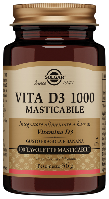 VITA D3 1000 100 TAVOLETTE MASTICABILI - goldeneffe.it