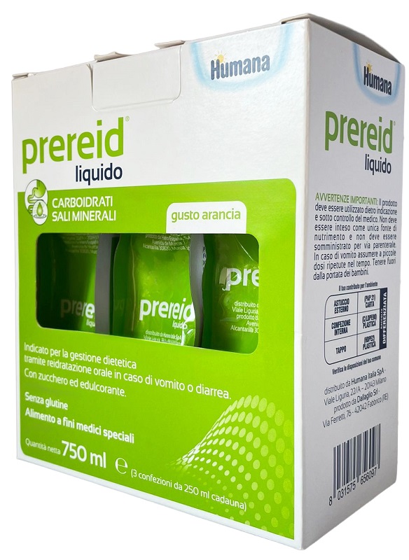 PREREID LIQUIDO 3 PEZZI DA 250 ML HUMANA - goldeneffe.it