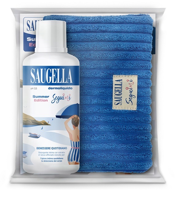SAUGELLA SEGUIMI BUNDLE DERMOLIQUIDO 500 ML + GADGET POCHETTE - goldeneffe.it