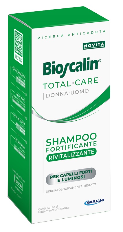 BIOSCALIN TOTAL CARE SHAMPOO FORTIFICANTE RIVITALIZZANTE 200 ML - goldeneffe.it