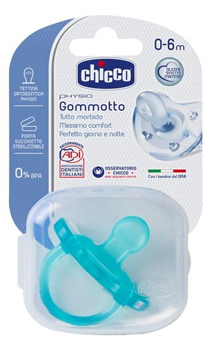CHICCO GOMMOTTO IN SILICONE BOY 0-6 MESI 1 PEZZO - goldeneffe.it