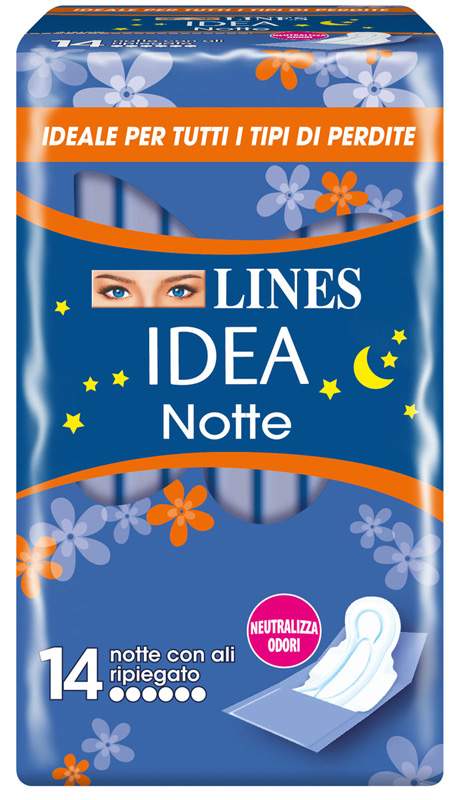 LINES IDEA NOTTE CON ALI RIPIEGATE 14 PEZZI - goldeneffe.it