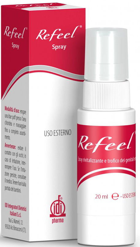 REFEEL SPRAY RIVITALIZZANTE E TROFICO DEI GENITALI ESTERNI FEMMINILI 20 ML - goldeneffe.it