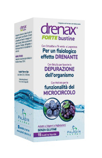 DRENAX FORTE MIRTILLO E UVA 15 BUSTINE - goldeneffe.it