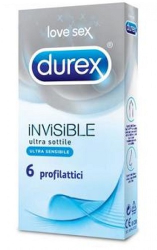 DUREX INVISIBLE PROFILATTICO 6 PEZZI - goldeneffe.it
