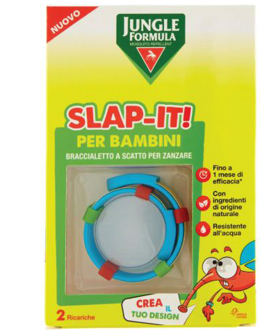 JUNGLE FORMULA SLAP-IT BRACCIALETTO ANTI-ZANZARE PER BAMBINI+ 2 RICARICHE - goldeneffe.it