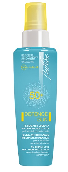 DEFENCE SUN 50+ FLUDIO ANTI LUCIDITA' PROTEZIONE MOLTO ALTA 50 ML - goldeneffe.it