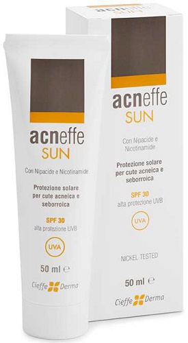 ACNEFFE SUN SPF 30 ALTA PROTEZIONE UVB PER CUTE ACNEICA E SEBORROICA 50 ML - goldeneffe.it