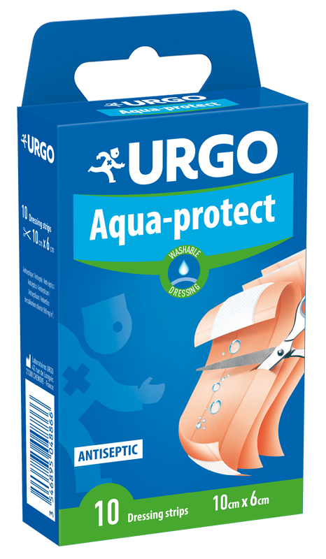 CEROTTO LAVABILE DA TAGLIARE URGO AQUA PROTECT 10 X 6 CM 10 PEZZI - goldeneffe.it
