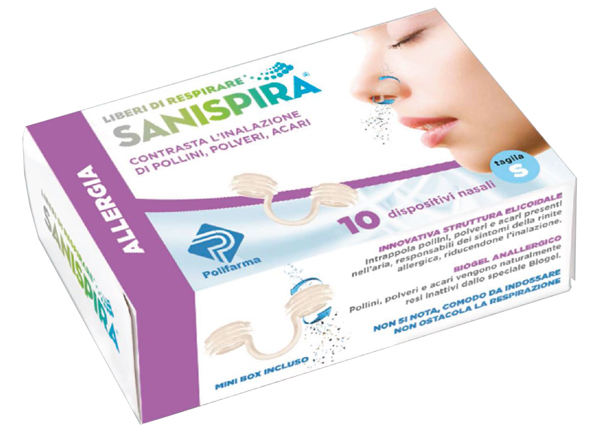 SANISPIRA ALLERGIA DISPOSITIVO NASALE 10 PEZZI TAGLIA S - goldeneffe.it