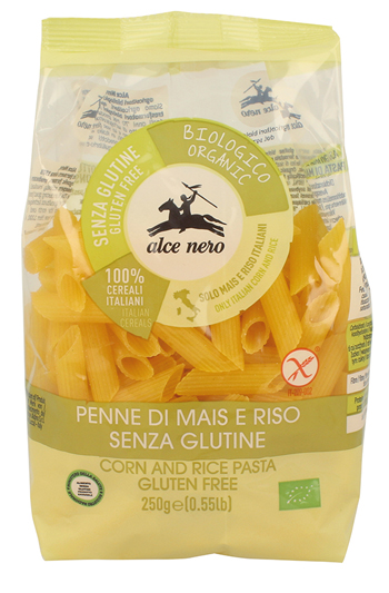 PENNE MAIS E RISO BIO 250 G - goldeneffe.it