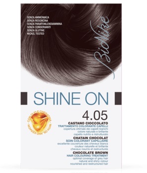 BIONIKE SHINE ON TRATTAMENTO COLORANTE CAPELLI CASTANO CIOCCOLATO 4.05 - goldeneffe.it