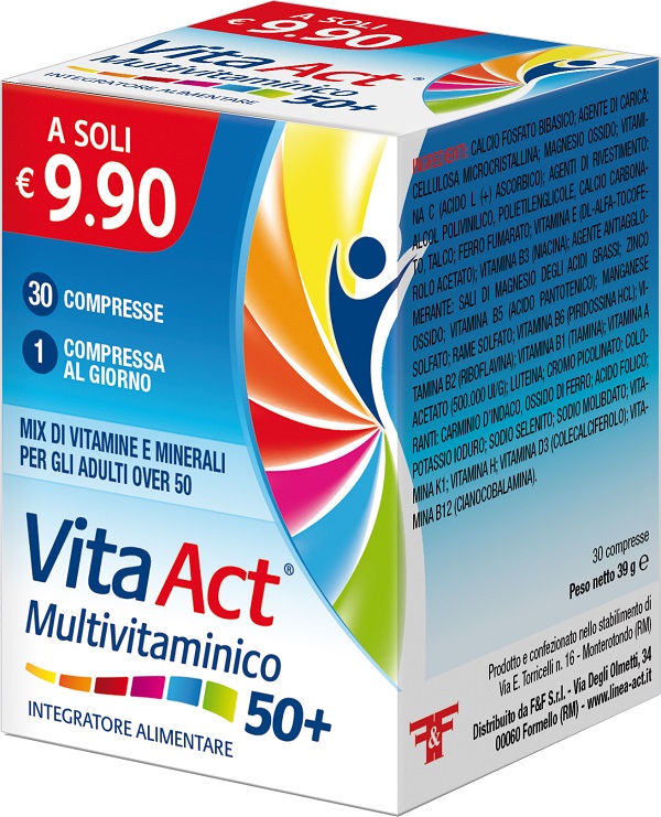 VITA ACT MULTIVITAMINICO 50+ 30 COMPRESSE - goldeneffe.it
