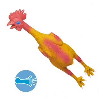 GIOC LATEX POLLO GRANDE 52CM - goldeneffe.it