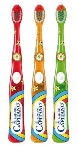 SPAZZOLINO MUSICALE ELETTRICO JUNIOR MARCHIO PASTA DEL CAPITANO - goldeneffe.it