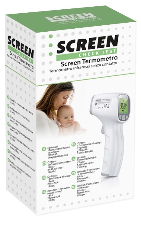 TERMOMETRO A INFRAROSSI SENZA CONTATTO SCREEN - goldeneffe.it