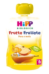 HIPP BIO FRUTTA FRULLATA PERA MELA 90 G - goldeneffe.it