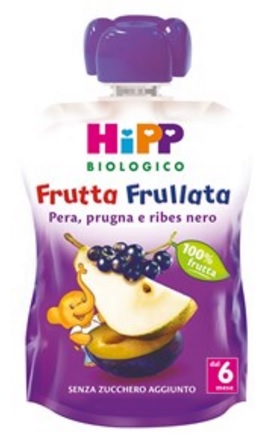 HIPP BIO FRUTTA FRULLATA PERA PRUGNA RIBES 90 G - goldeneffe.it