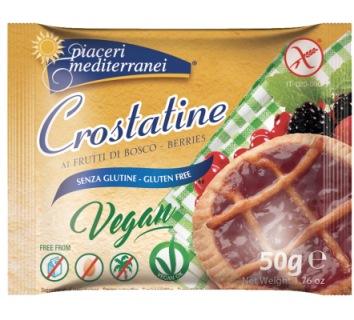 PIACERI MEDITERRANEI CROSTATINE FRUTTI DI BOSCO 50 G - goldeneffe.it