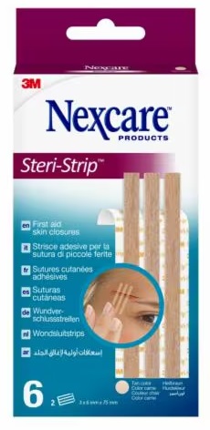 CEROTTO PER SUTURA STERI STRIP SKIN 6X75 MM 6 STRISCE - goldeneffe.it