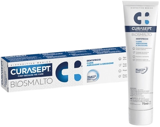 CURASEPT BIOSMALTO CARIE DENTIFRICIO 75 ML - goldeneffe.it