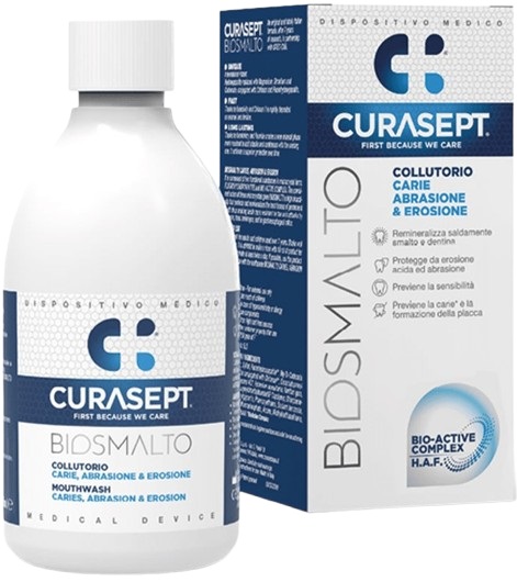 CURASEPT BIOSMALTO COLLUTORIO CARIE ABRASIONE&EROSIONE 300 ML - goldeneffe.it