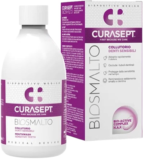 CURASEPT BIOSMALTO COLLUTORIO DENTI SENSIBILI 300 ML - goldeneffe.it