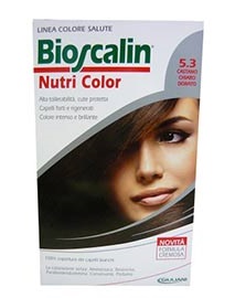 BIOSCALIN NUTRI COLOR 5,3 CASTANO CHIARO DORATO SINCROB 124 ML - goldeneffe.it