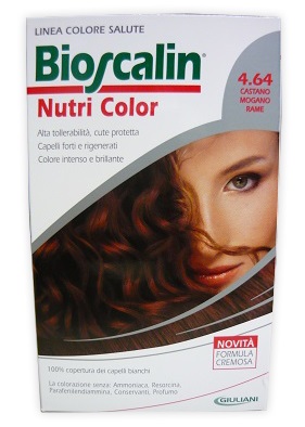 BIOSCALIN NUTRI COLOR 4,64 CASTANO MOGANO RAME 124 ML - goldeneffe.it