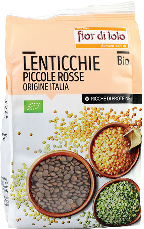 LENTICCHIE PICCOLE ROSSE ITALIA BIO 400 G - goldeneffe.it