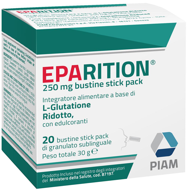 EPARITION 20 BUSTINE STICK PACK DA 250 MG DI GRANULATO SUBLINGUALE - goldeneffe.it