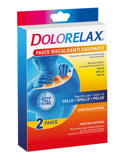 DOLORELAX FASCIA RISCALDANTE SAGOMATA 2 PEZZI - goldeneffe.it